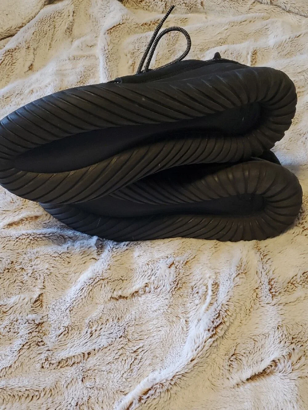 Men's Adidas Black Knit Athletic Sneakers